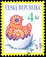 Velikonoce - razítkovaná - č. 172