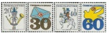 Výplatní známky - Poštovní emblémy - čistá - č. 2110-2113