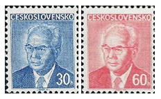 Výplatní známky - Prezident Gustáv Husák - čistá - č. 2165-2166