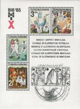 X. BIB 1985 - čistý - aršík - č. A2713