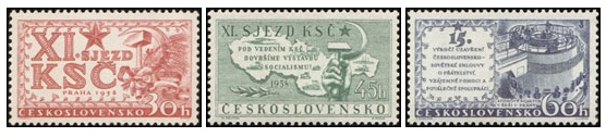 XI. sjezd KSČ - čistá - č. 993-995