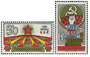 XIV. sjezd KSČ - čistá - č. 1900-1901