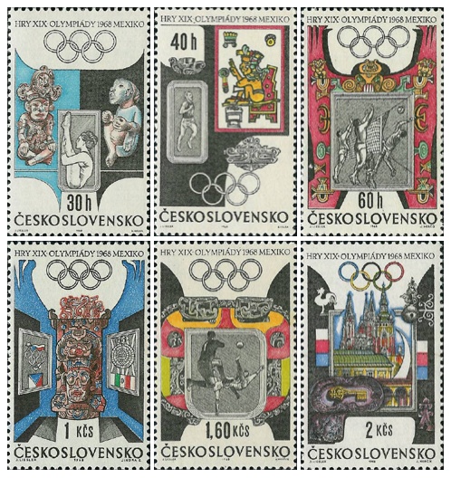XIX. LOH Mexico 1968 - čistá - č. 1671-1676