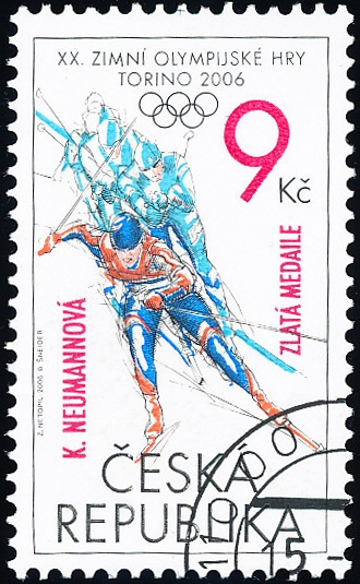 XX. Zimní olympijské hry Turín 2006 - s přítiskem - č. 468 - razítkovaná