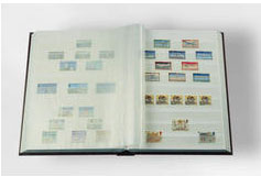 Zásobník na poštovní známky - 64 stran - bílé listy - BASIC W64